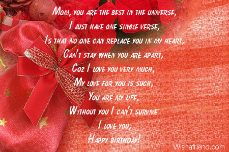 Mom Birthday Poems Page 2