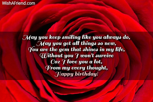 May You Keep Smiling Like You Love Birthday Message