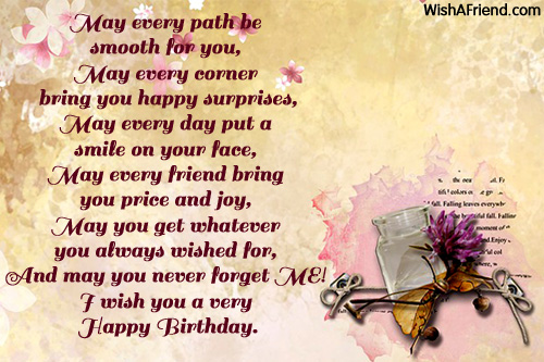 May Every Path Be Smooth For Happy Birthday Wishes