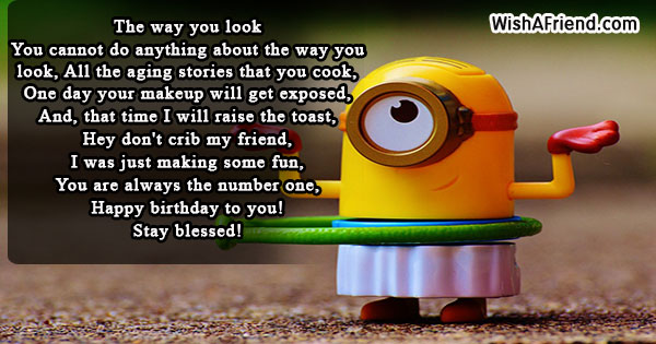 Humorous Birthday Poems