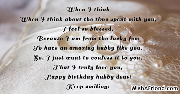 Husband Birthday Poems 