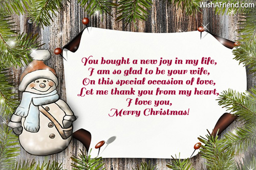 Christmas Messages for Husband