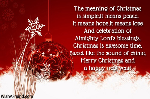 The Meaning Of Christmas Is Simple It Christmas Wishes