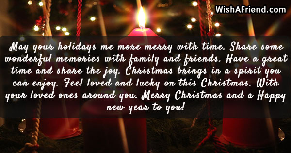 May your holidays me more merry, Christmas Quote For Family