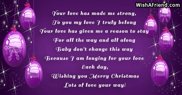 christmas text message for her