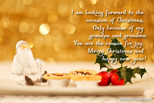 I am looking forward to the, Christmas Message for Grandparents