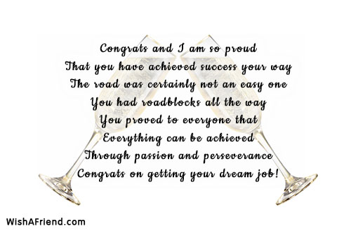 congratulations page