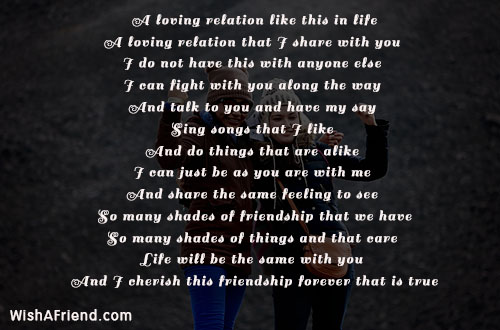 Friendship love short and about poems Famous Poems