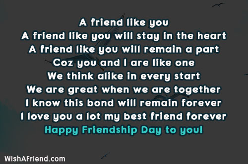 Friends forever.  Happy friendship day, I love my friends, Best