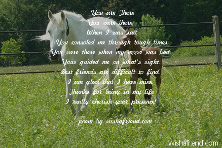 You Are There Poem For Best Friends