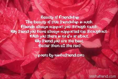 Beauty of Friendship, Poem For Best Friends