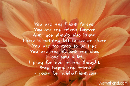 you are my best friend forever poems