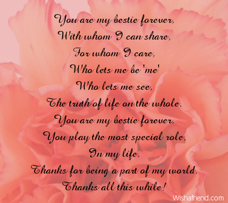 Forever In Time Poem For Best Friends