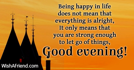 Good Evening Messages