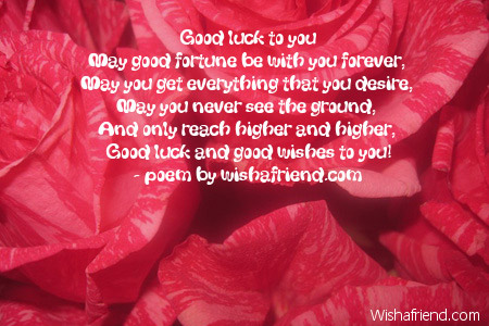 Goodbye And Good Luck Poems