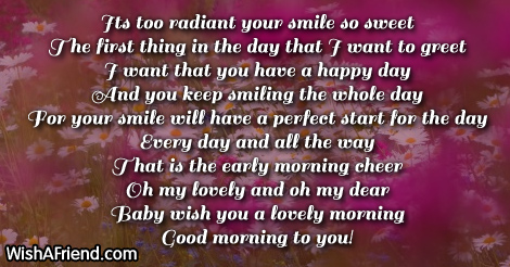 Good Morning Poems For Her Page 1