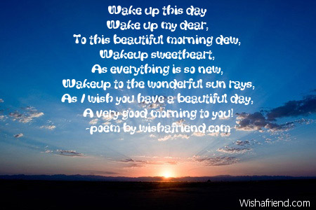 Poem for girlfriend wake up 52 Cute