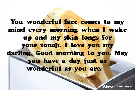 Sweet morning text for boyfriend