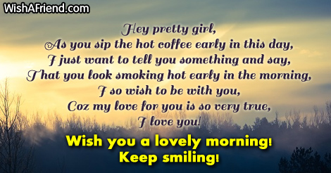 Poem for girlfriend wake up Heart Touching