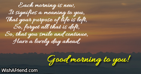 Motivational Good Morning Message, Every morning brings a new scope,