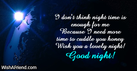 Good night message to my lovely wife