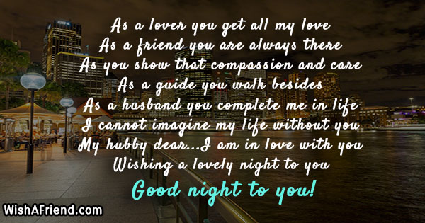 Good Night Messages For Husband