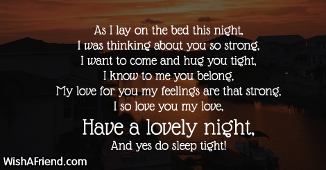 Good Night Poems for Him