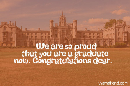 We Are So Proud That Graduation Message From Parents