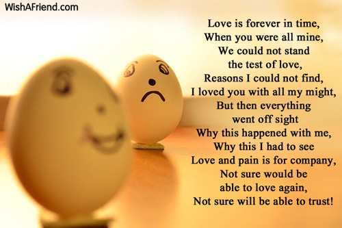 Sad valentine poems