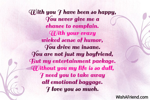 With You I Have Been So Happy Poem For Boyfriend