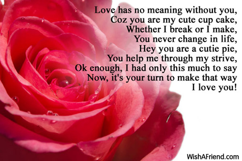 Love has no meaning , Funny Love Poem