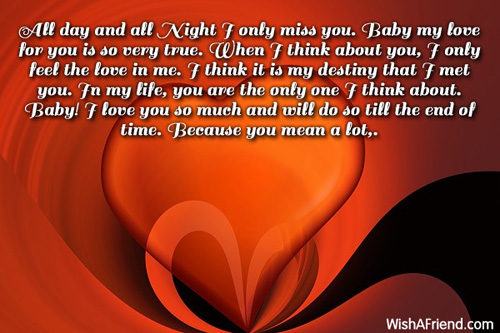 Most Romantic Love Letter from www.wishafriend.com