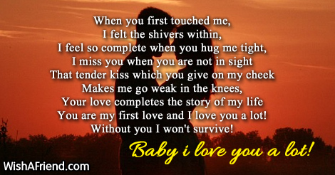 The Way You Touched First Love Poem