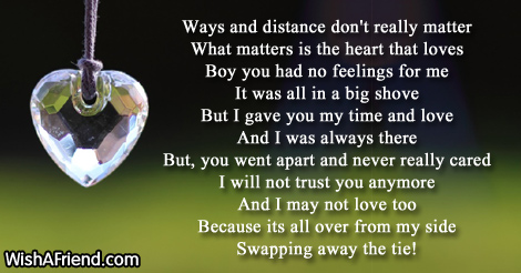 Poem distance love Long Distance