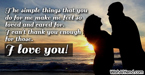 You for me to loving thank boyfriend message 70 Emotional