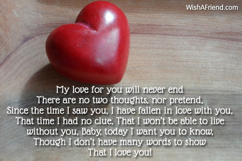 my love for you will never end quotes