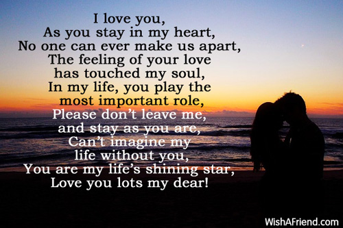 My Life S Shining Star Short Love Poem