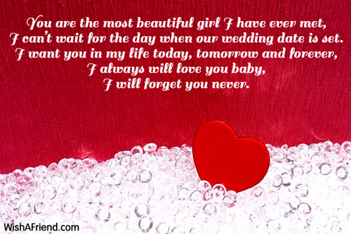 I Want You Forever Poem For Girlfriend