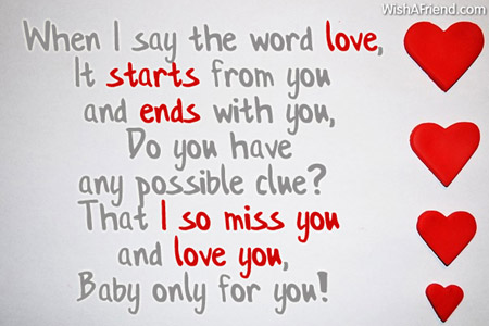 When I say the word love,, Love Message For Boyfriend