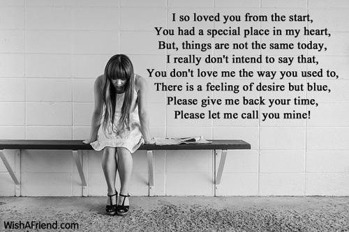 Sad Love Poem For Him