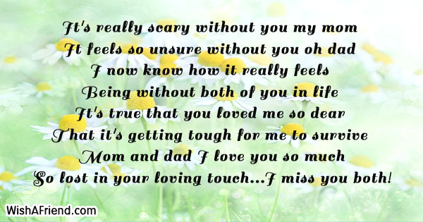 Missing You Messages for Parents