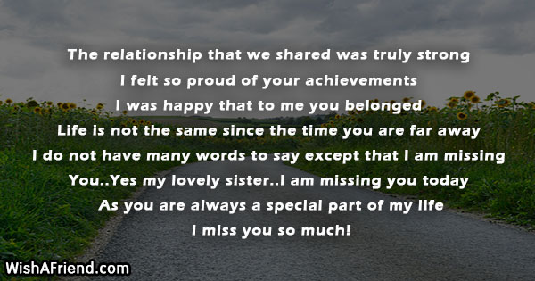 missing you sister quotes