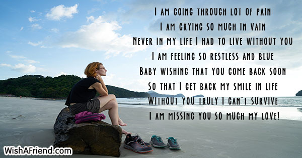 I Am Going Through Lot Of Missing You Message For Husband