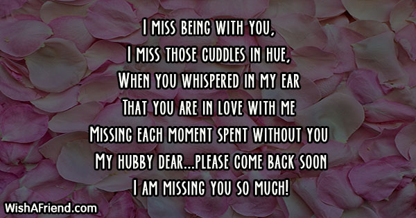 Missing You Messages For Husband