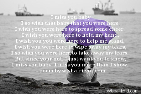 I Miss You Baby Missing You Poem