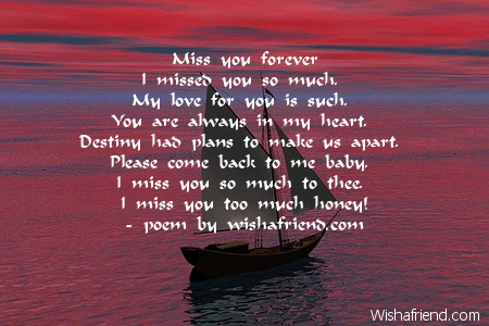 Missing You Poems