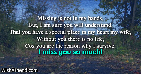 For missing wife letter you 160 Cute