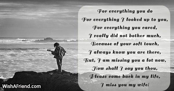 Poems missing your life the love of 34 Cute