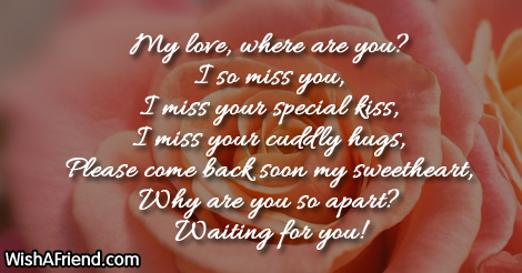 Love messages your missing I Miss