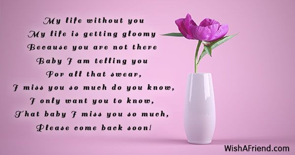 Missing You Poems For Girlfriend